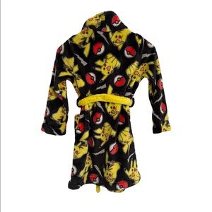 Set of 2 boys sleepwear. Pokémon robe. Shark theme terry cloth with fin on hood.
